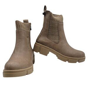Blowfish Moor Boots Malibu Cream Coffee  Double Zip Back Womens Size 8 New Box